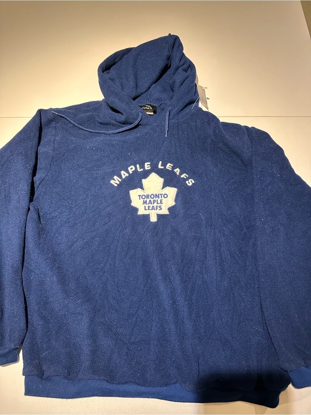 NHL Toronto Maple Leafs Navy Blue Hoodie with White Crest